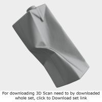 3D scan of bottle paper damaged #2